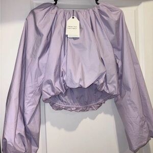 English factory Light Purple Long Sleeve Top